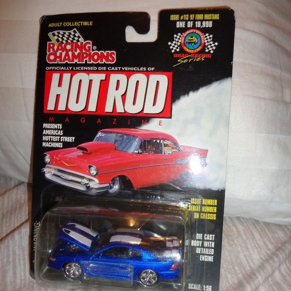 HOT Rod 1997 Ford Mustang Racing Champions - Picture 1 of 6